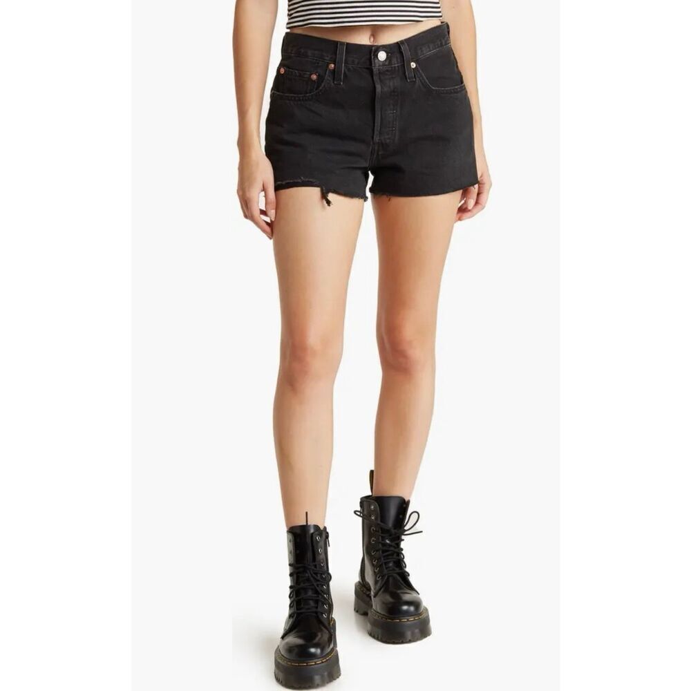 ✨LEVIS 501 Original Cutoff Black Sz 28 Shorts✨